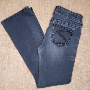 Silver Suki Dark Blue Denim Bootcut Jeans